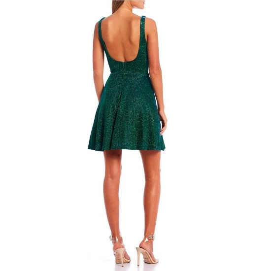 Best Sale βοΈ City Vibe Sweetheart Neck Fit-And-Flare Sherri Shine Party π Dress Emerald β - Image 2