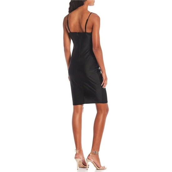 Best deal π City Vibe Sleeveless Midi Sheath π Dress Black π - Image 2